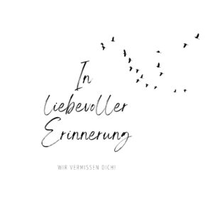 Klappkarte "In liebevoller Erinnerung"