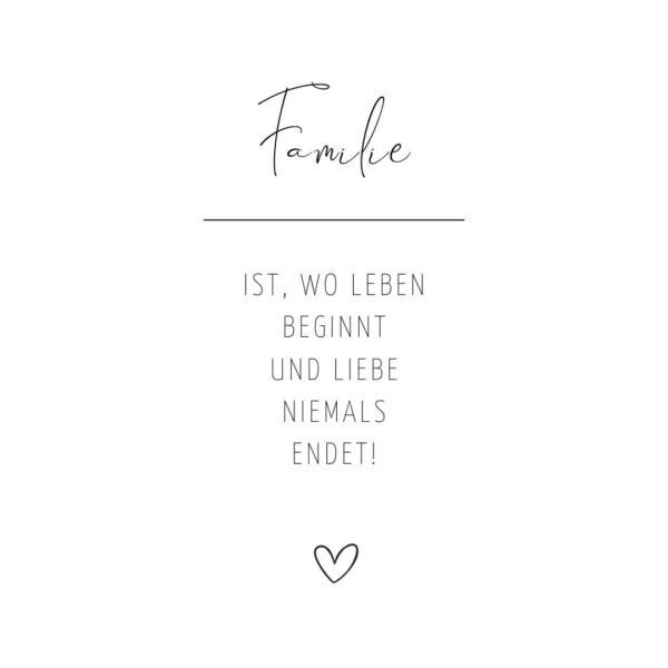 Postkarte "Familie"