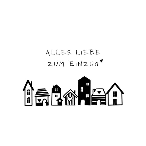 Postkarte "Einzug"