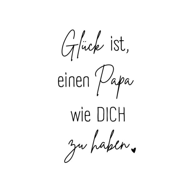 Postkarte "Glück Papa"