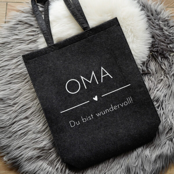 Filztasche Oma