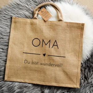 Jutetasche Oma