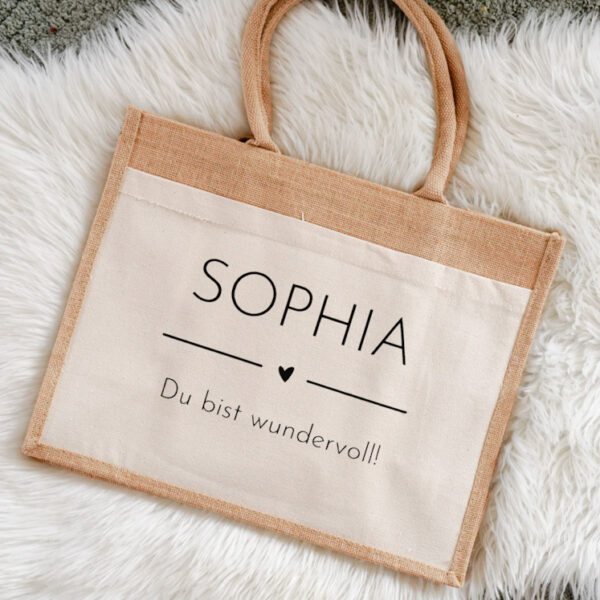 Jutetasche personalisiert