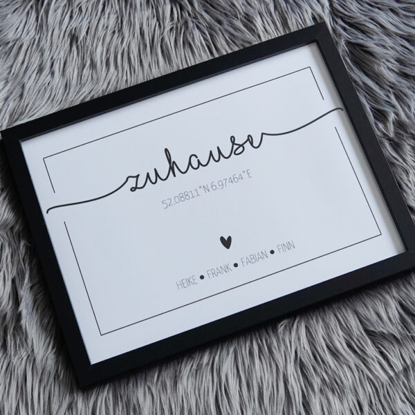 Poster Zuhause