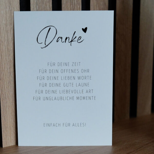 Postkarte-Danke