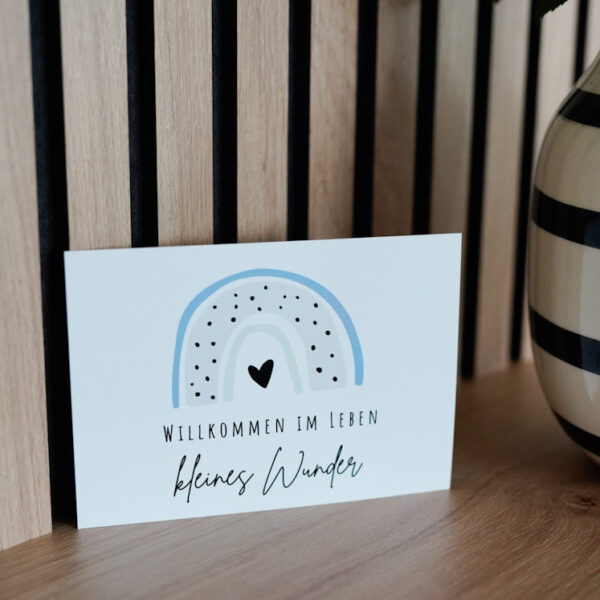 Postkarte-kleinesWunder-blau
