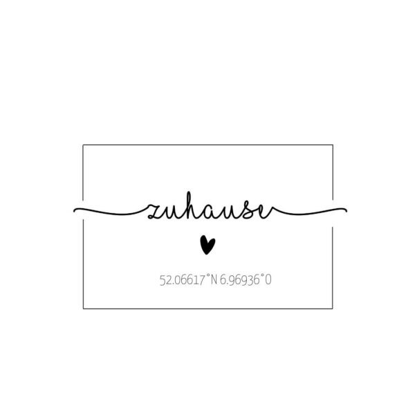 Poster Zuhause