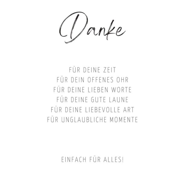Postkarte "Danke"