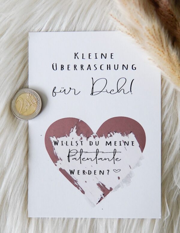 Rubbelloskarte Willst du meine Patentante sein? Willst du mein Patenonkel sein? – Bild 5