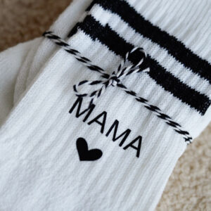 Socken personalisiert Beste Mama, Mama mit Herz, Lieblingsmensch, Schwesterherz, Beste Oma
