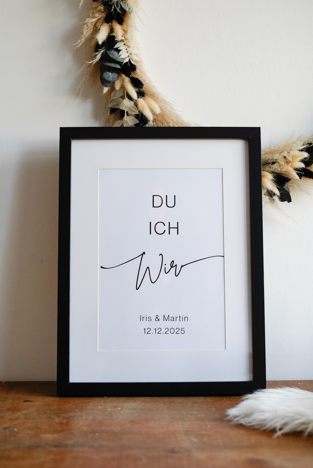Hochzeitsposter Du Ich Wir