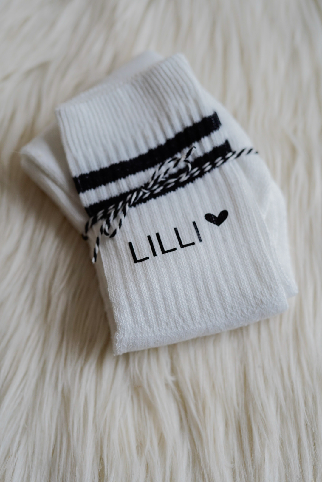 Socken personalisiert Beste Mama, Mama mit Herz, Lieblingsmensch, Schwesterherz, Beste Oma – Bild 2