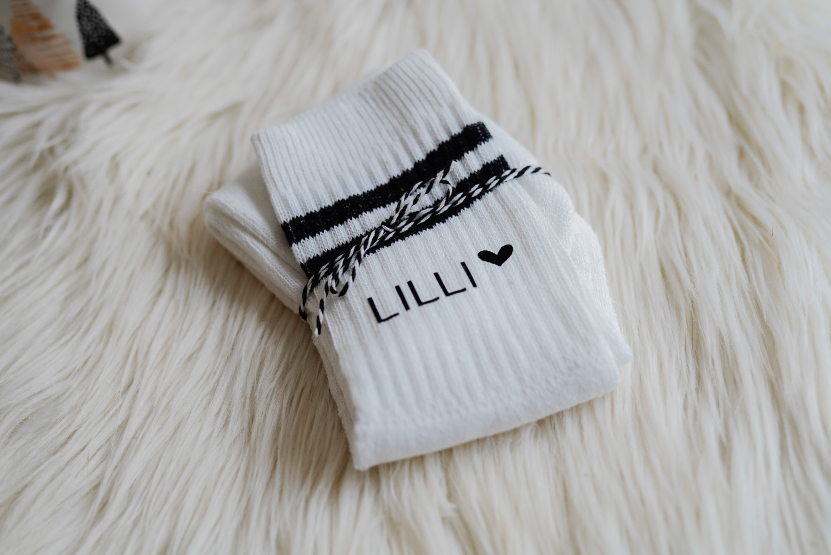 Socken personalisiert Beste Mama, Mama mit Herz, Lieblingsmensch, Schwesterherz, Beste Oma – Bild 3